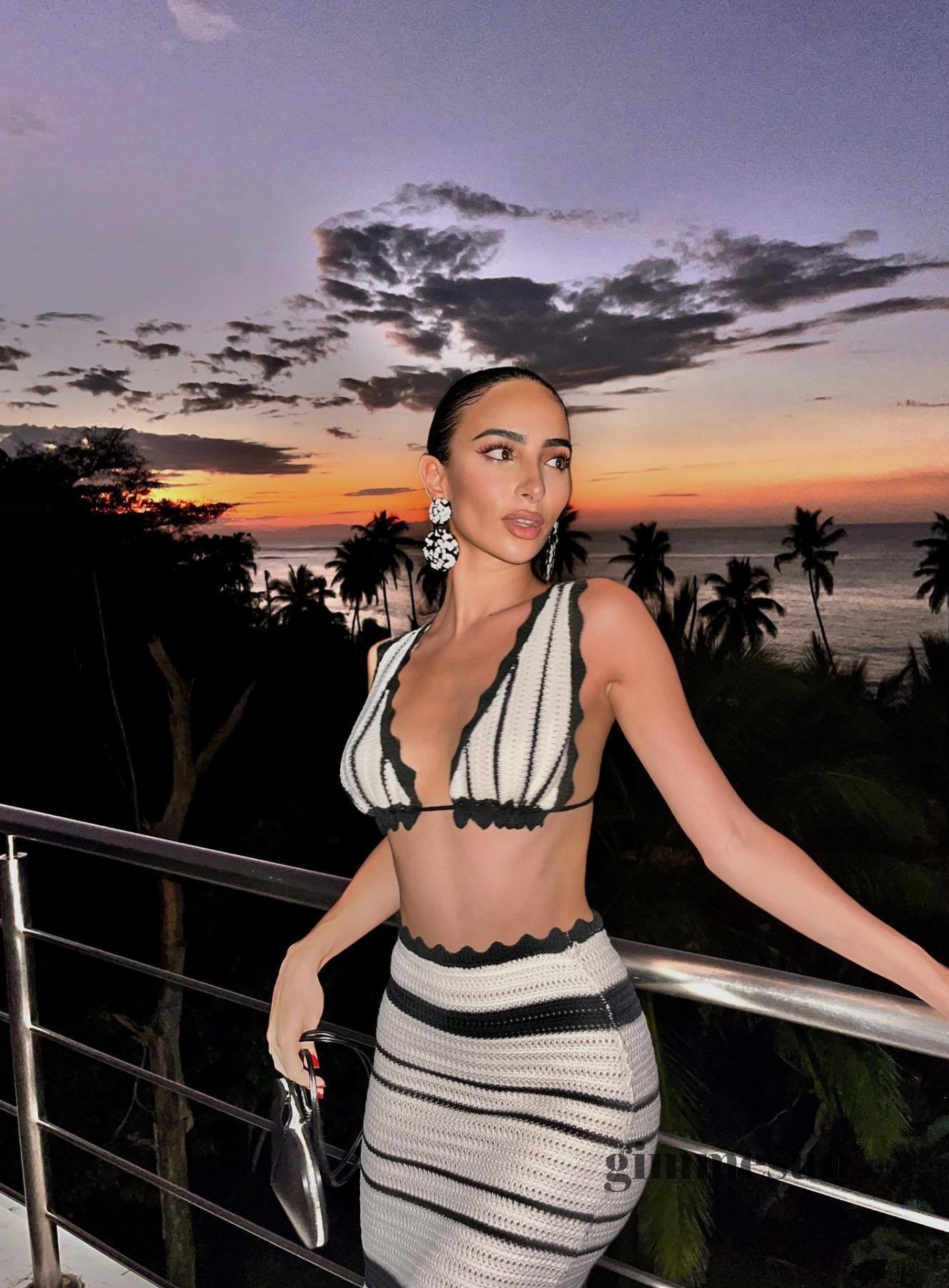 Wave Breaker Boho Bikini Top & Maxi Skirt Set