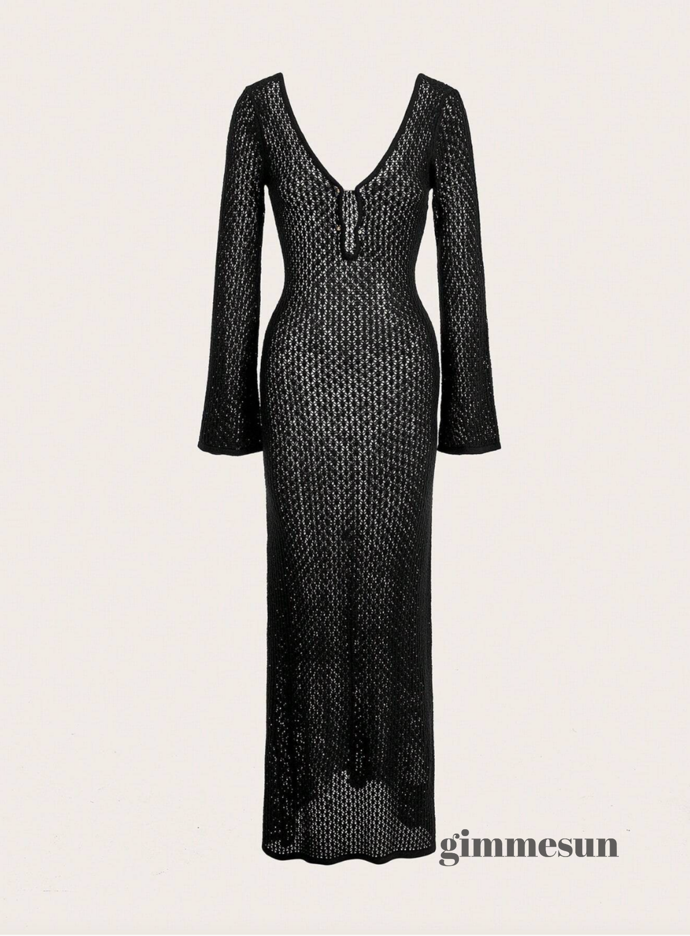 Sahara Mesh Maxi Cover-Up Dress