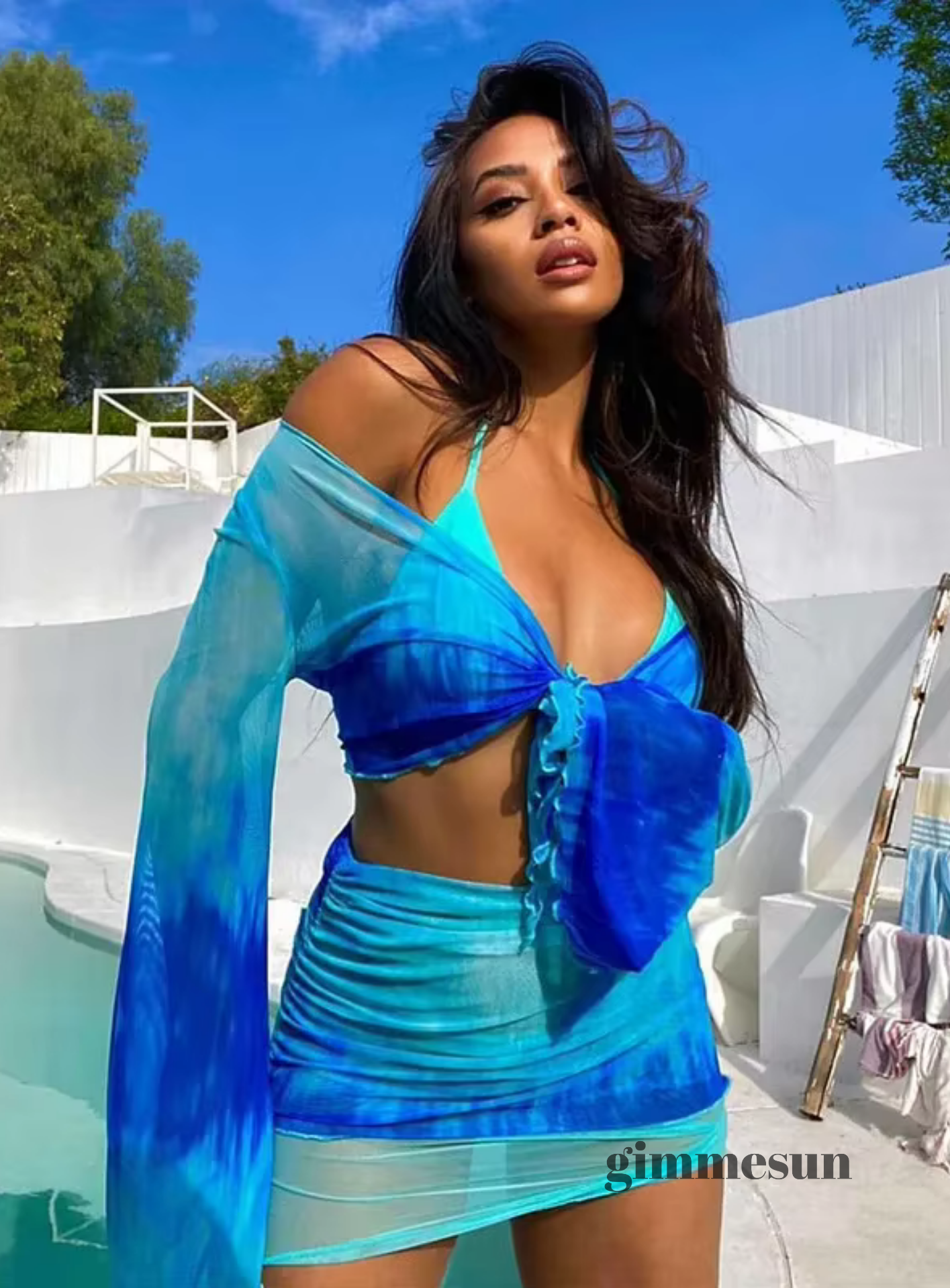 Daydream Tie-Dye 4-Piece Swim Set