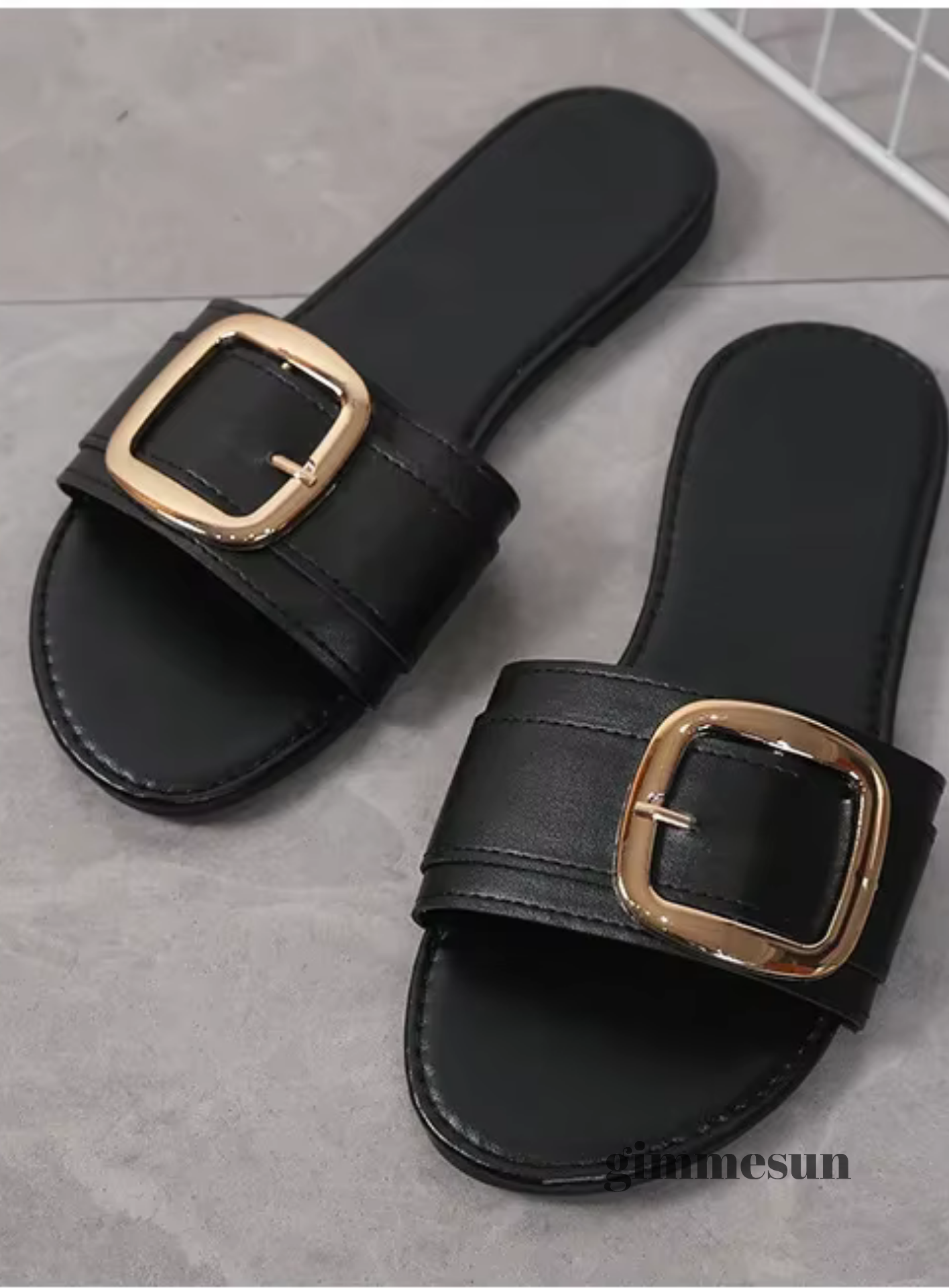 Coastline Buckle Flat Sandals