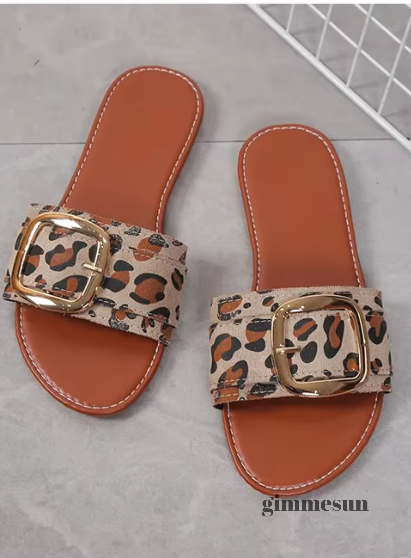 Coastline Buckle Flat Sandals
