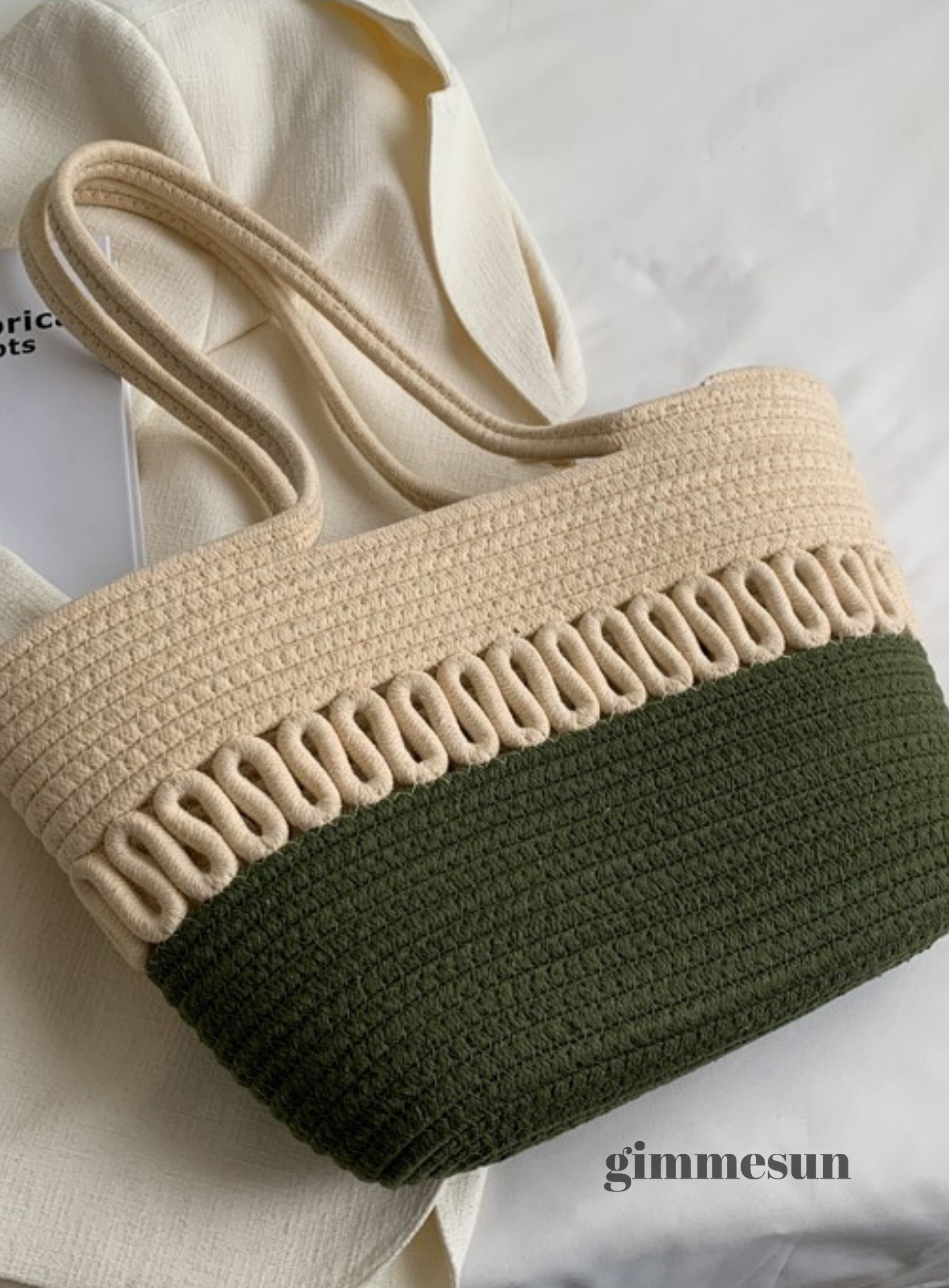 Soleil Woven Beach Tote