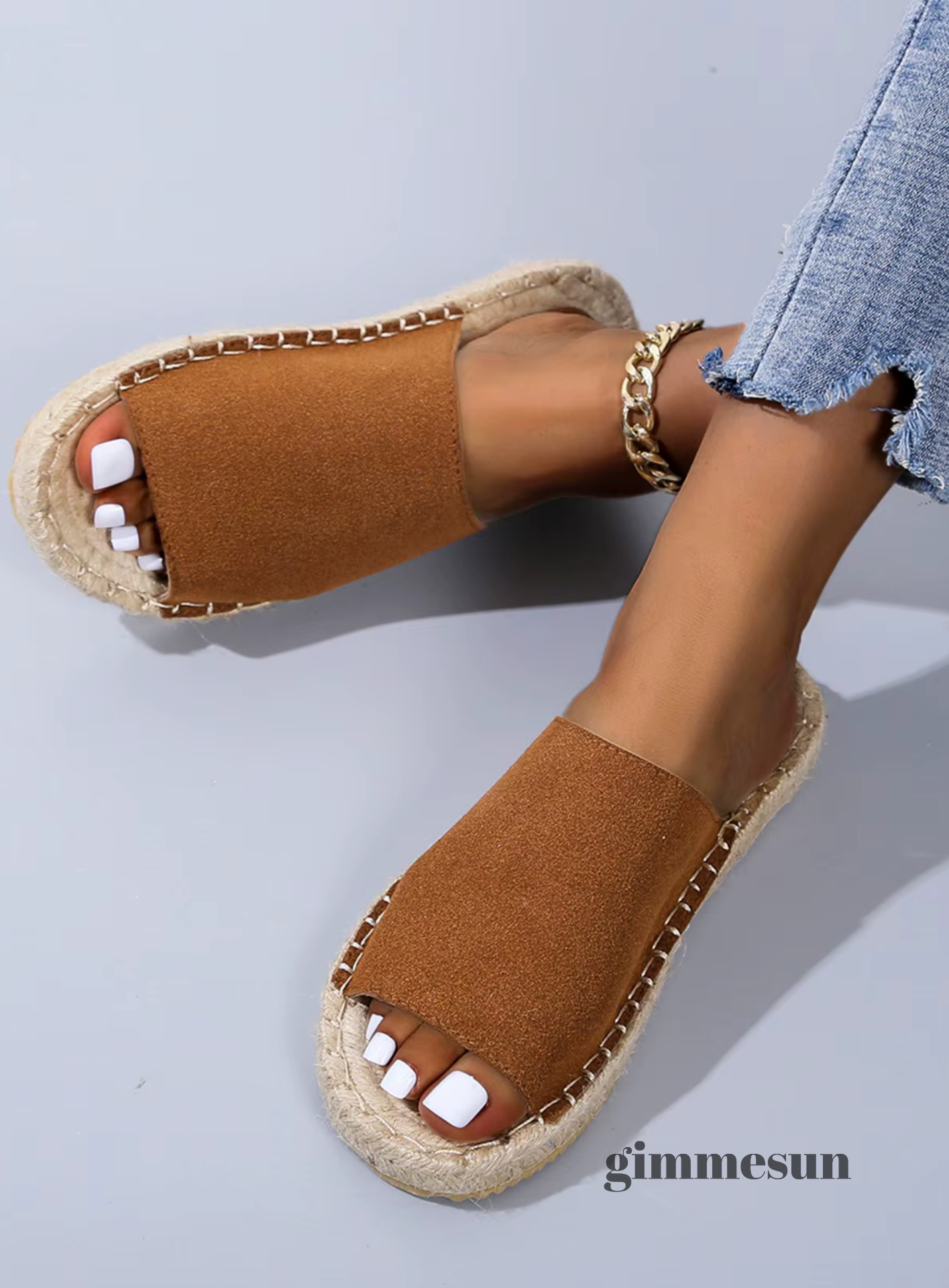 Shoreline Leather Slide Sandals