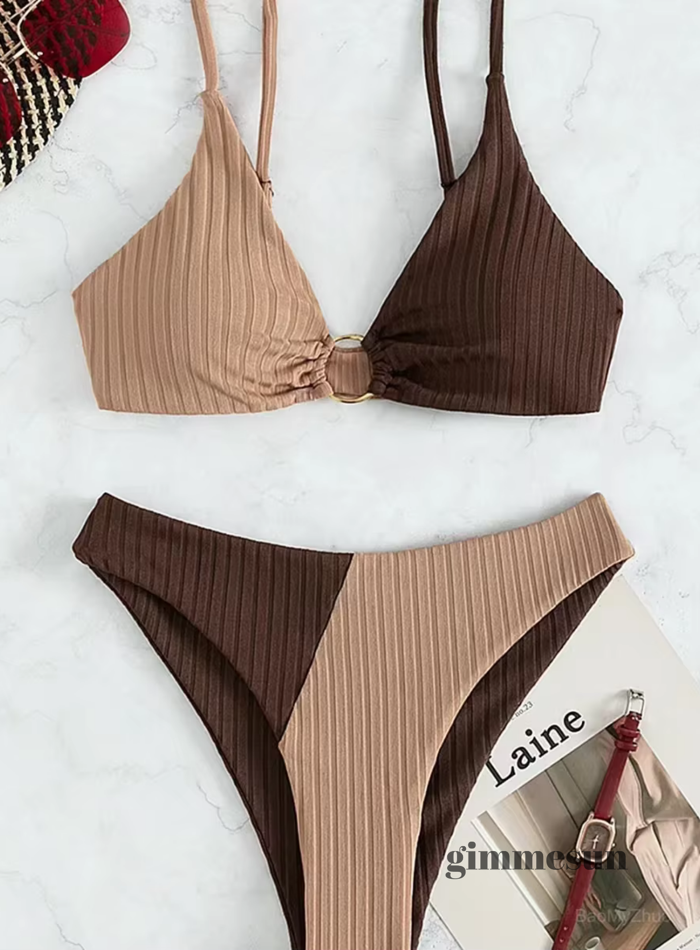 Tidal Chic High Waist Bikini Set
