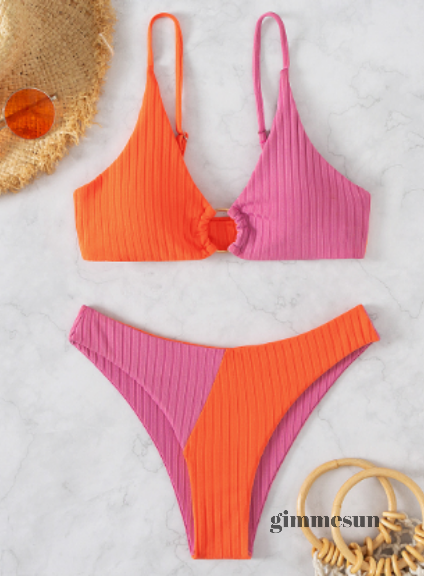 Tidal Chic High Waist Bikini Set