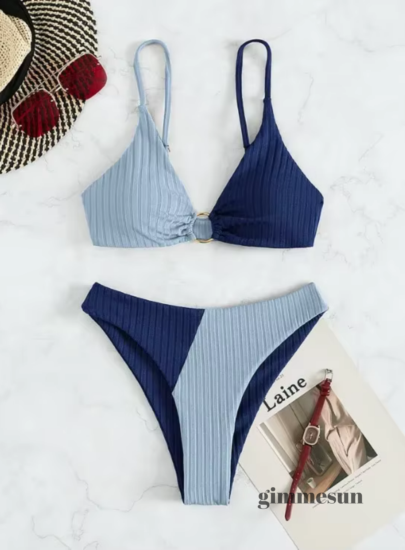 Tidal Chic High Waist Bikini Set