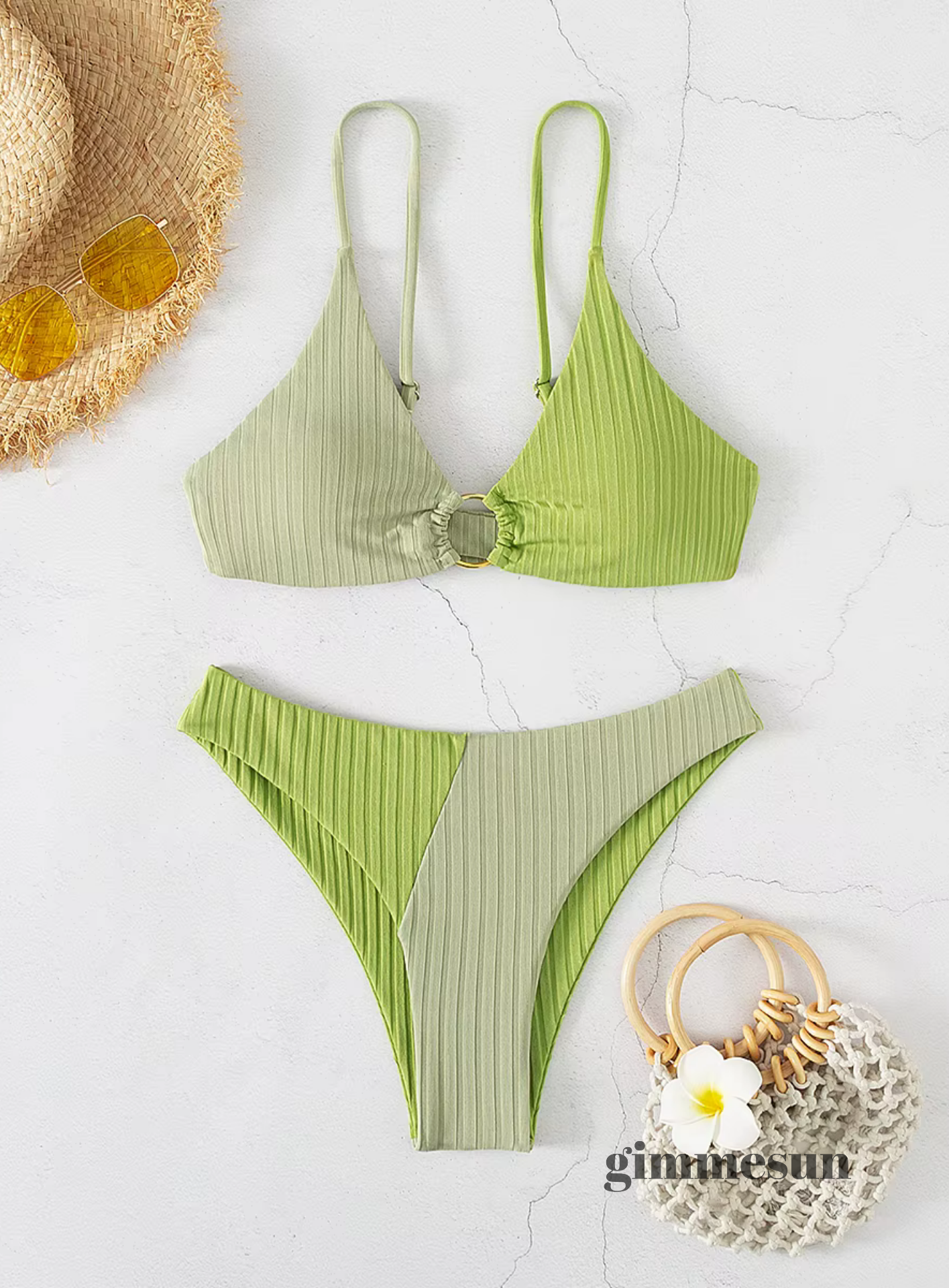 Tidal Chic High Waist Bikini Set