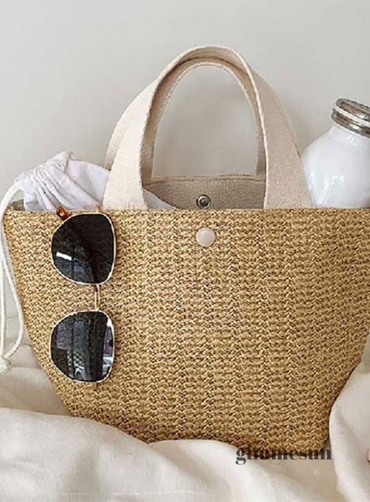 Coastal Breeze Woven Beach Tote