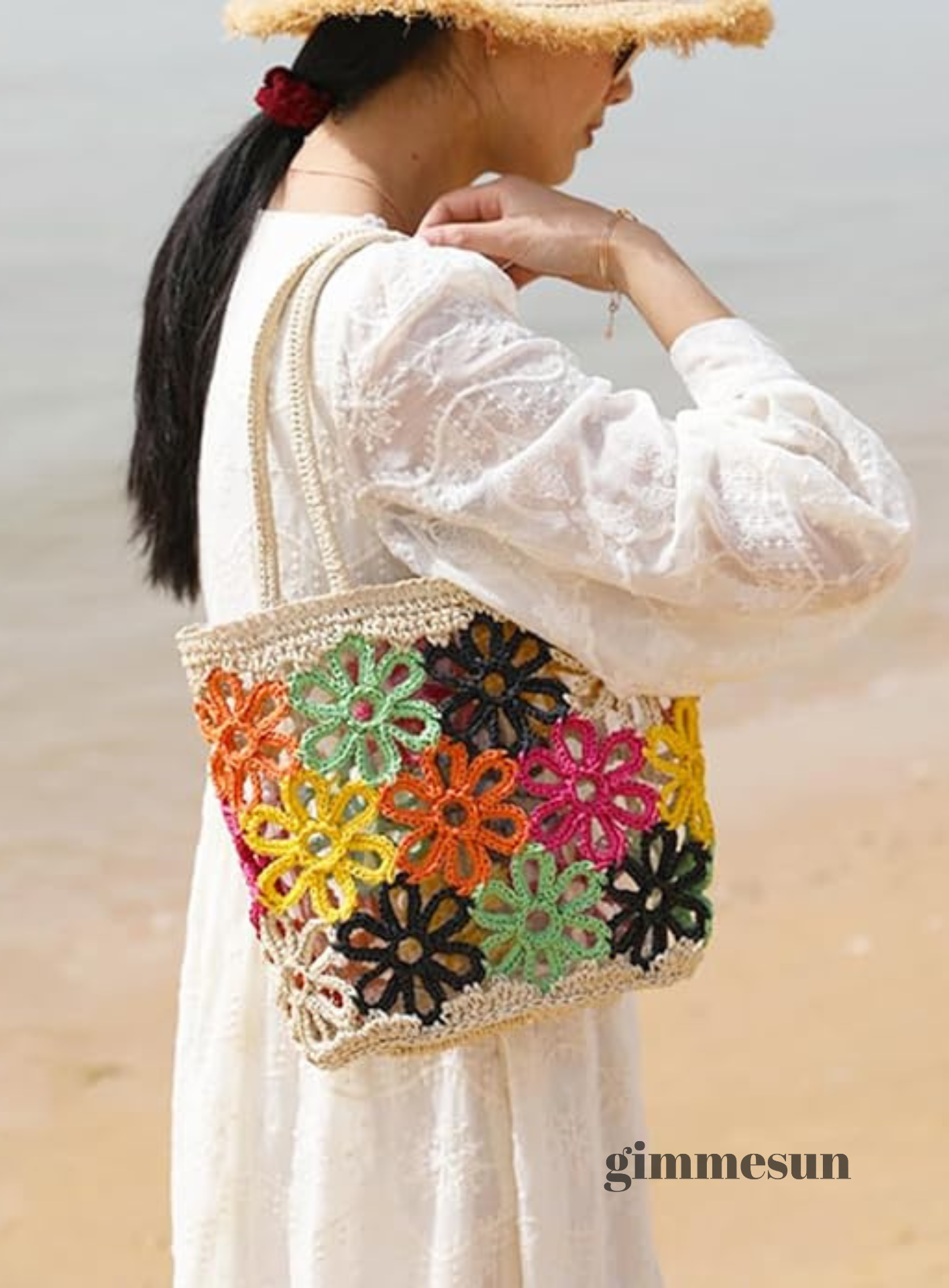 Coral Bloom Tote