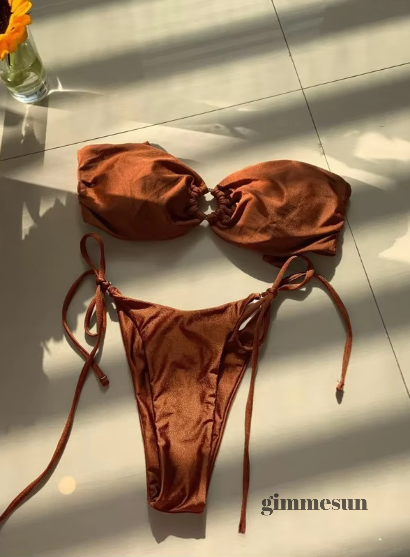 Caramel Coast Bandeau Bikini Set