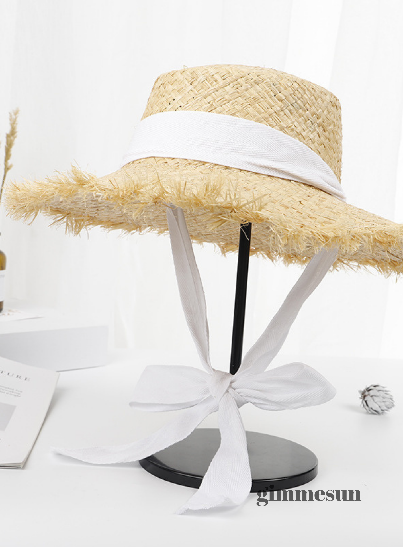 Riviera Raffia Wide Brim Hat