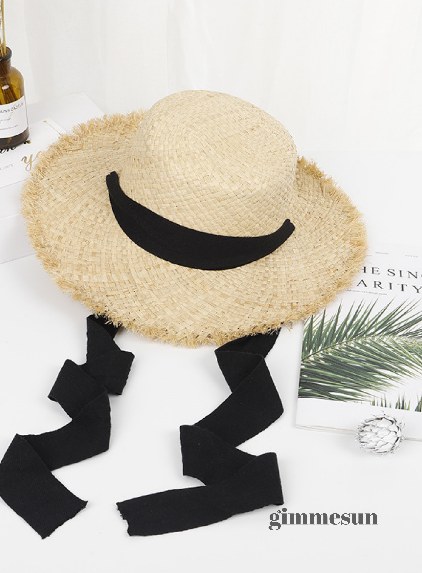 Riviera Raffia Wide Brim Hat