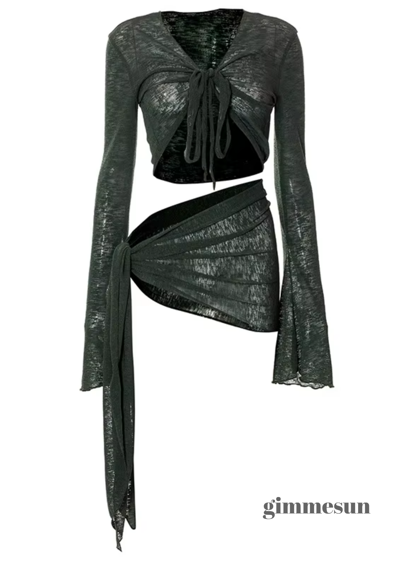Sheer Mesh Tulle Beach Skirt  Gigi Cover Up