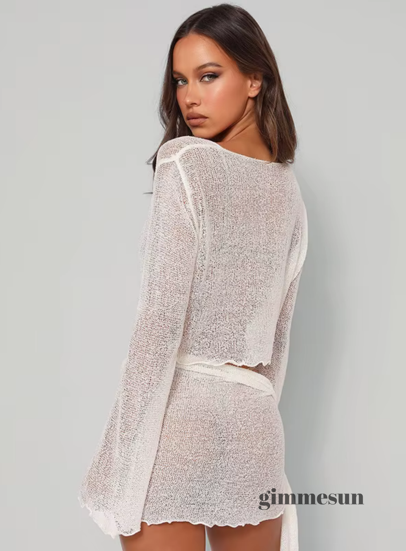 Sheer Mesh Tulle Beach Skirt  Gigi Cover Up